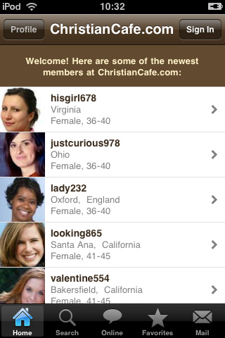 iPhone Dating App Christian