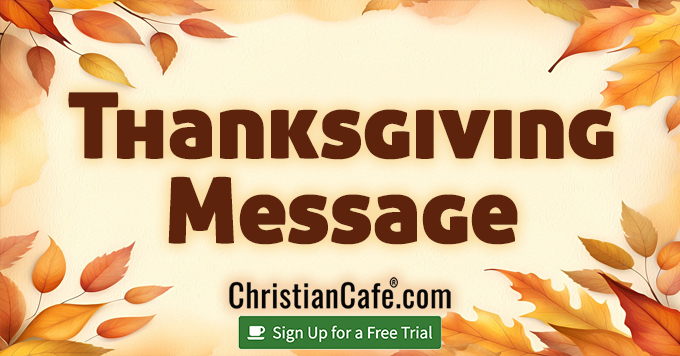 Thanksgiving Message for Christian Singles